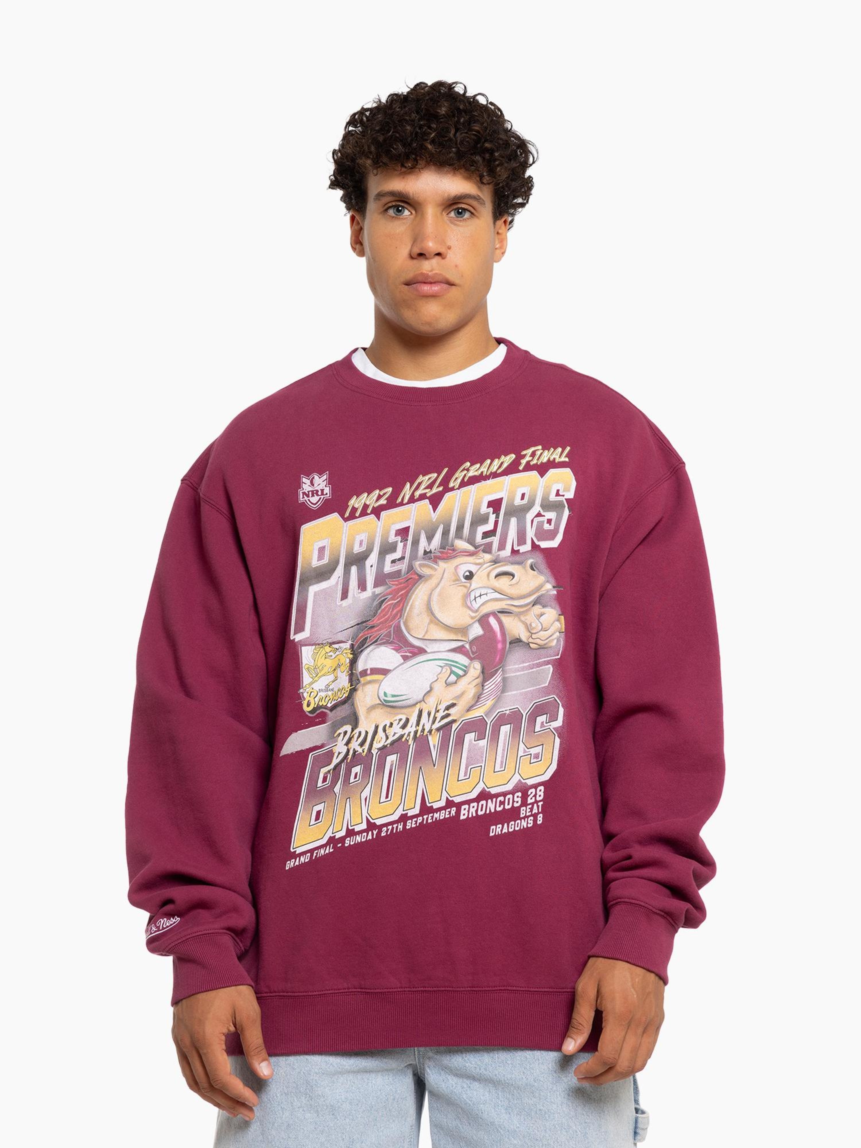 Brisbane Broncos 1992 Grand Final Crew Mitchell Ness