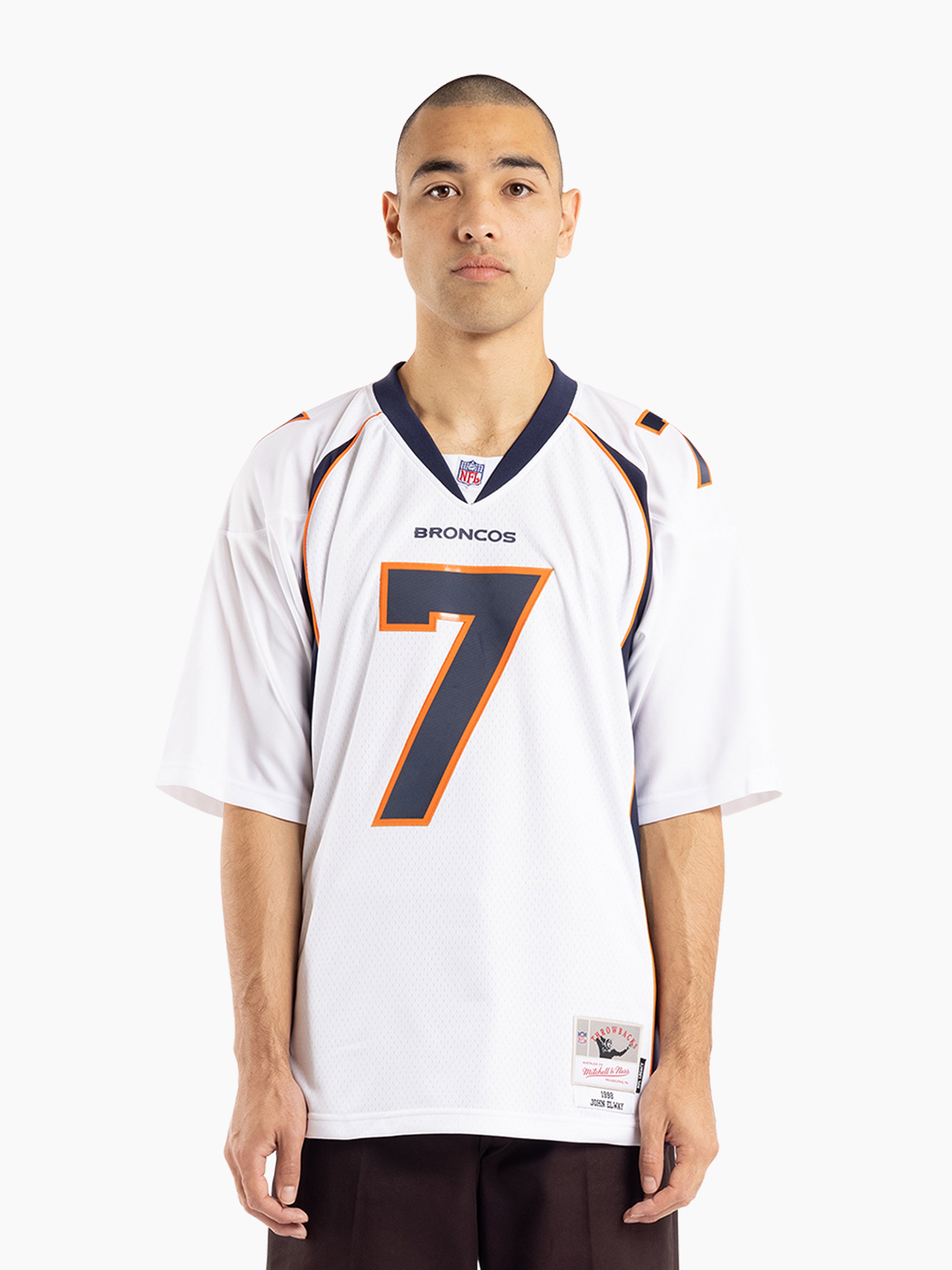 White john cheap elway jersey