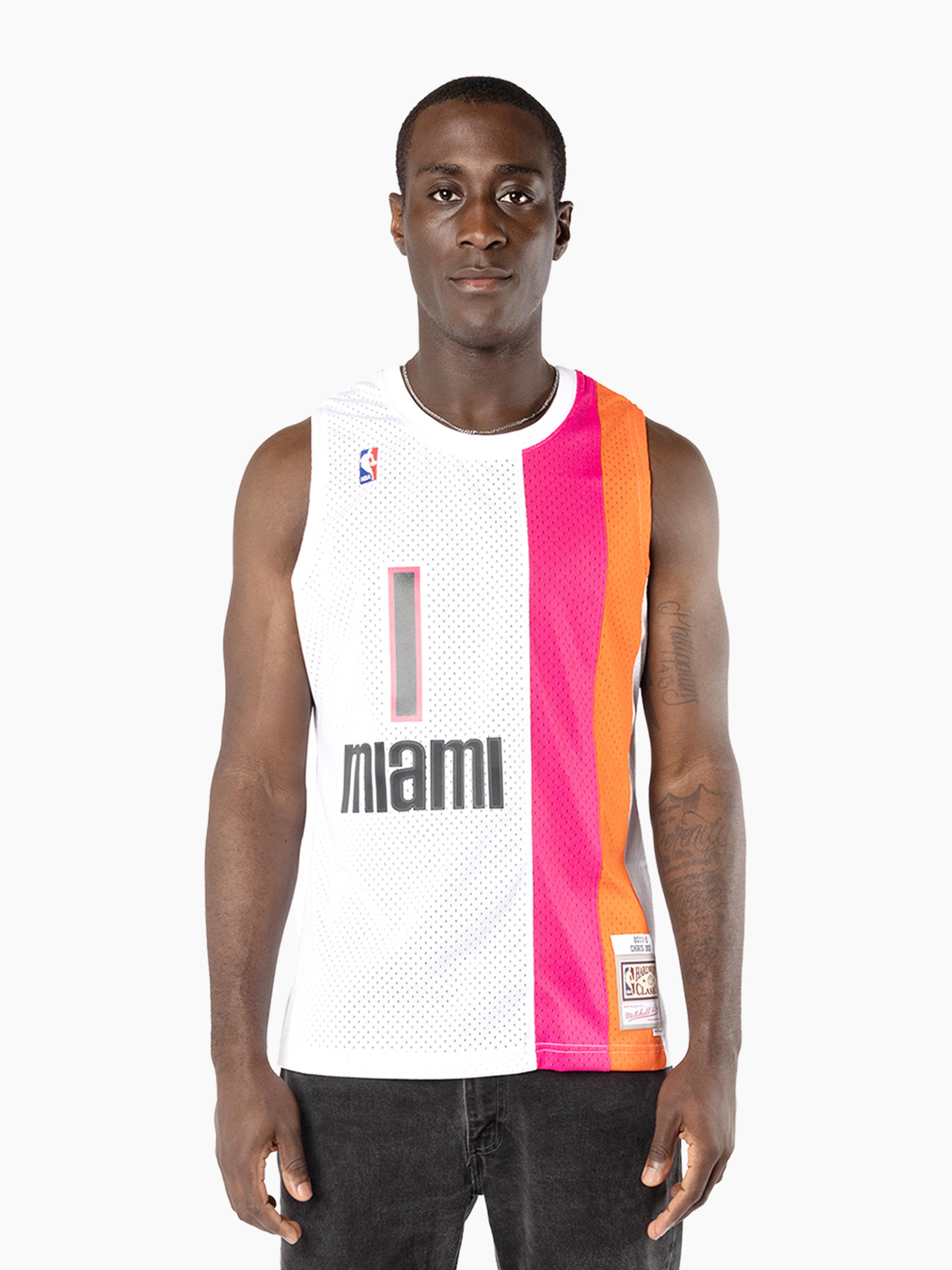 Pink and white hot sale miami heat jersey