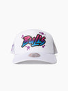 Chicago Bulls Airbrush Script Trucker Cap