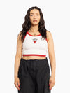 Women's Chicago Bulls Fitted Contrast Rib Tank