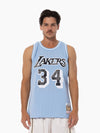 Shaquille O'Neal 1996-97 L.A Lakers Vapour Blue Swingman Jersey