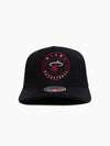 Miami Heat Circle Patch Classic Red Snapback