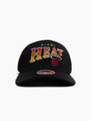 Miami Heat Line Work Pinch Panel Snapback