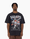 Sydney Swans Flaming Skull Footy Tee