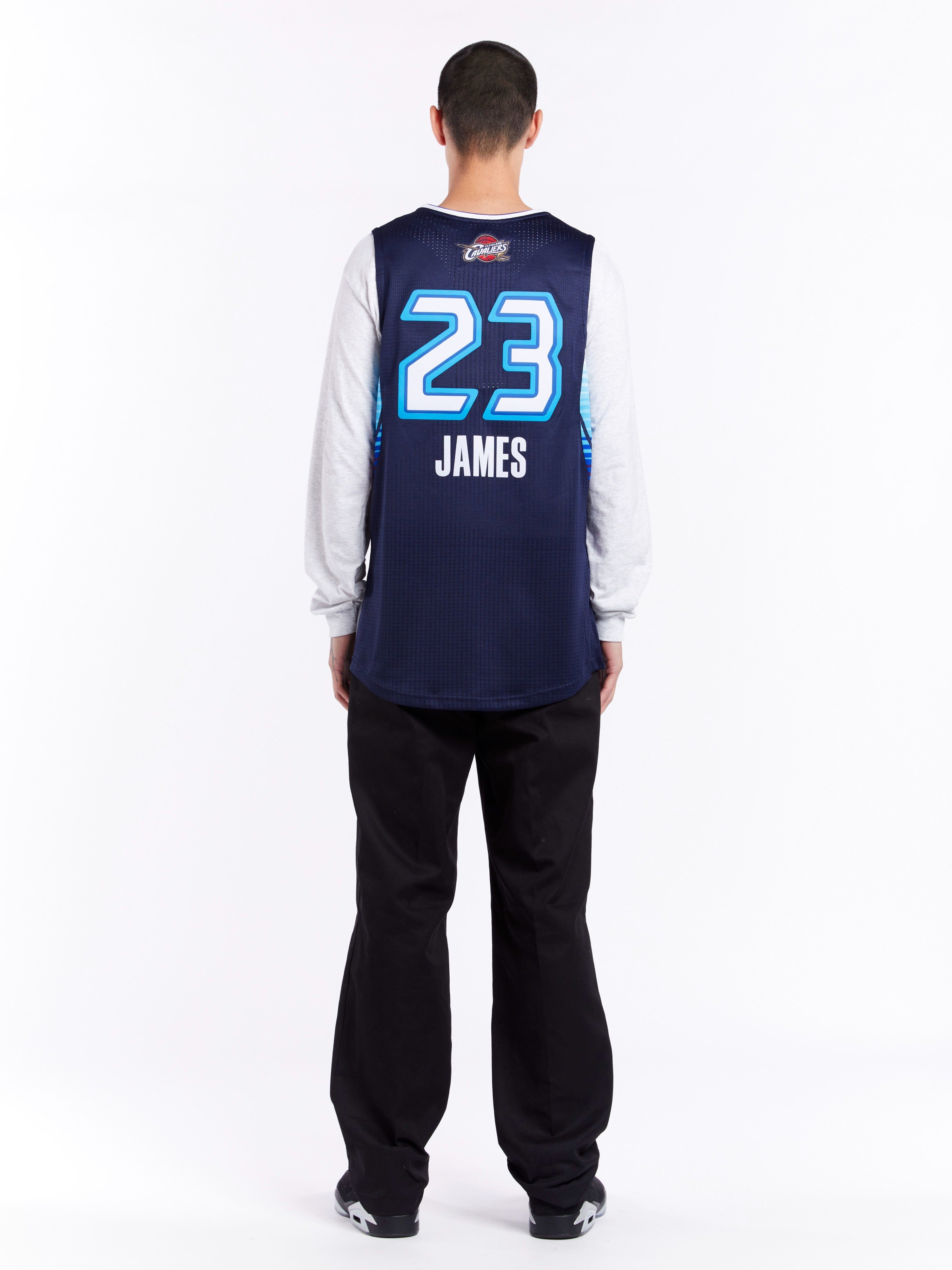 Lebron james navy store jersey